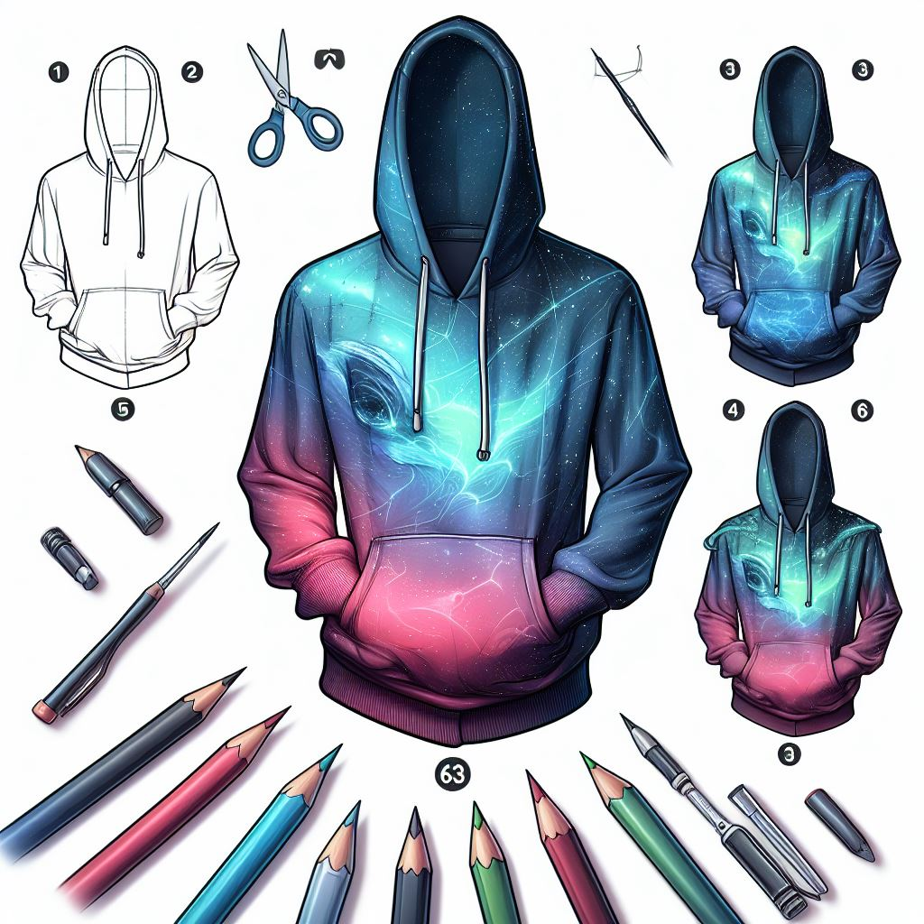 How to Master Drawing a Hoodie: A Step-by-Step Guide for Budding Artists 3 - blackandwhitehoodie.com
