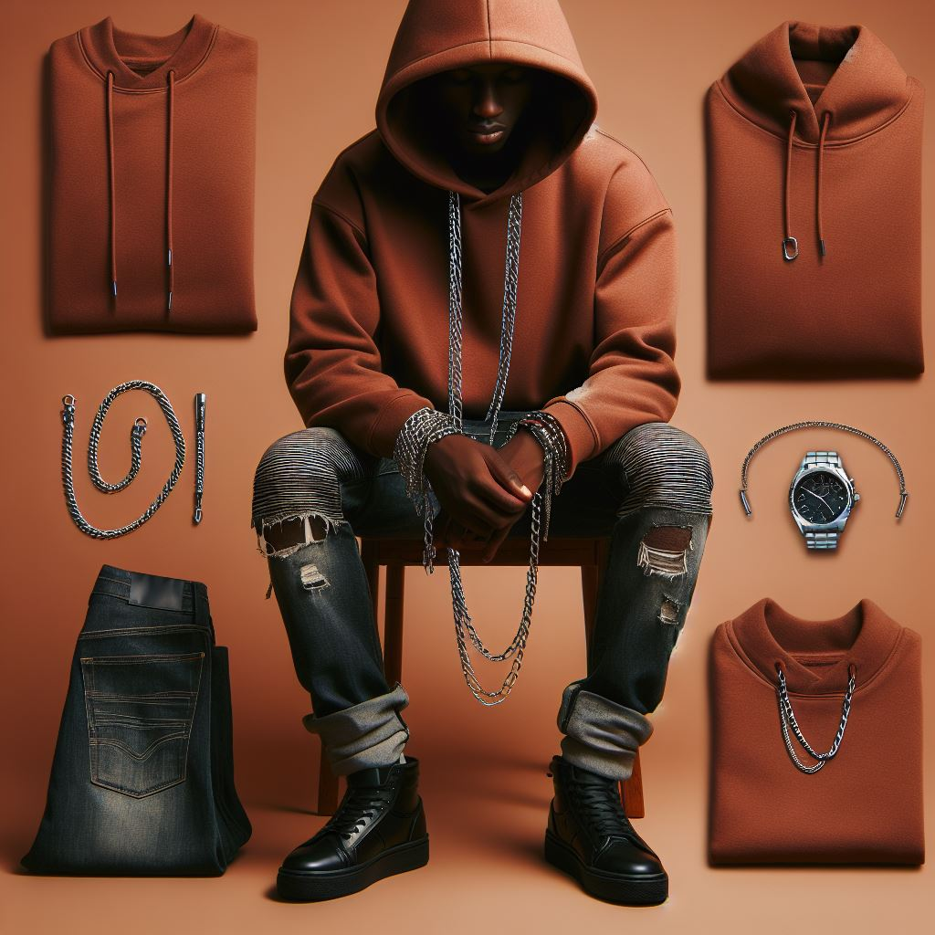How to wear a Chain with a Hoodie? 2 - blackandwhitehoodie.com