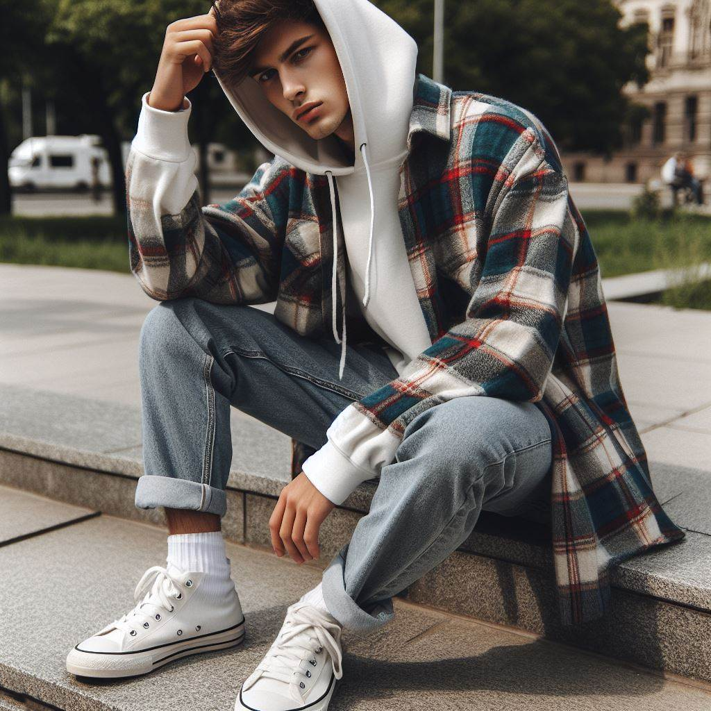 How to wear a Flannel with a Hoodie? Your Ultimate Guide 2 - blackandwhitehoodie.com