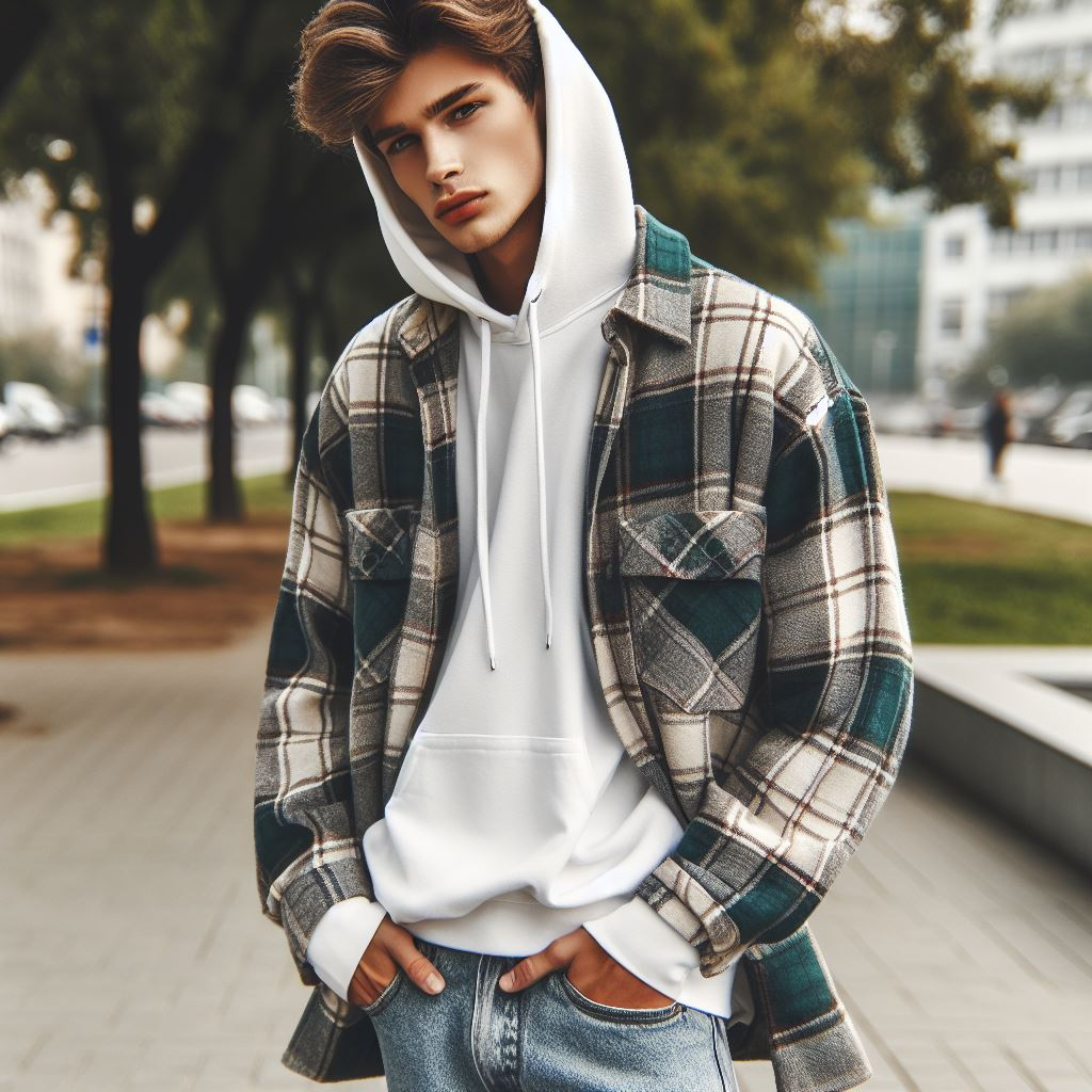 How to wear a Flannel with a Hoodie? Your Ultimate Guide 3 - blackandwhitehoodie.com
