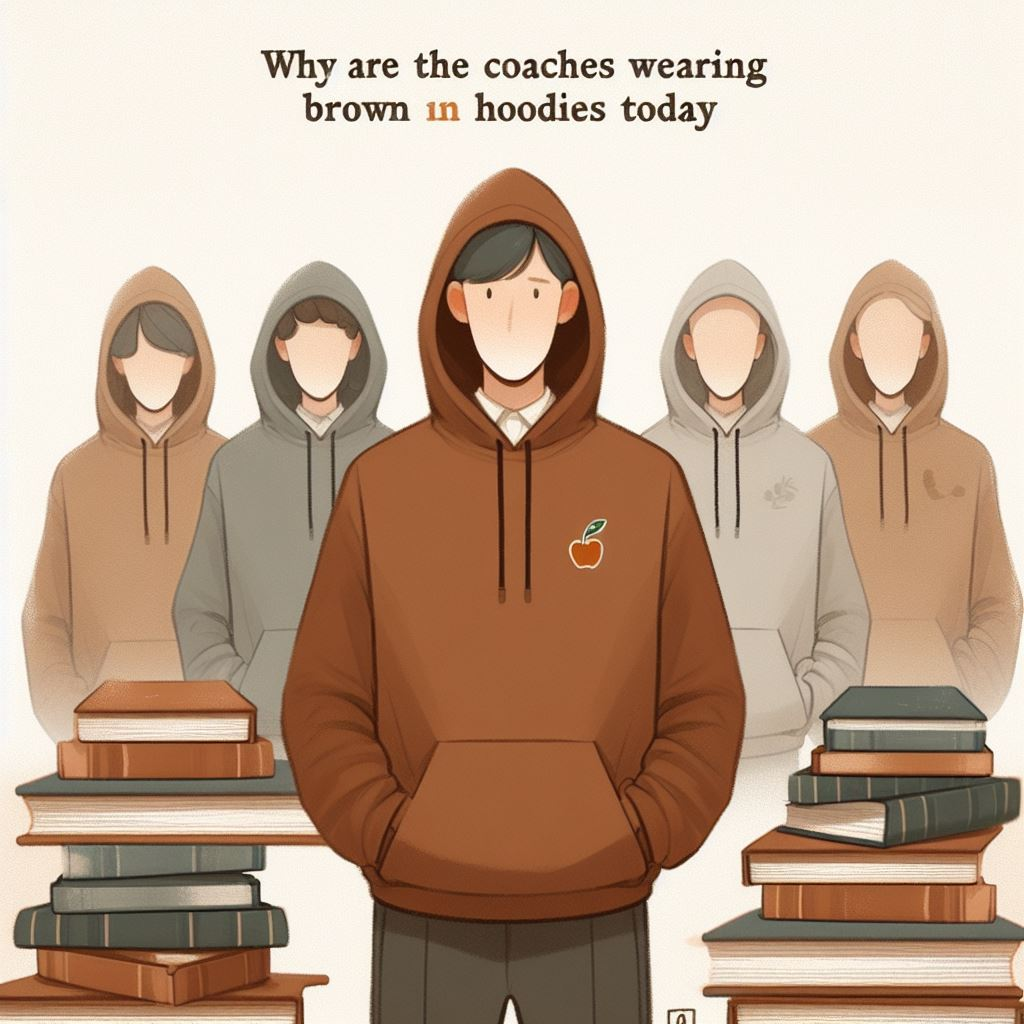 Unraveling the Mystery: Why Are Coaches Wearing Brown Hoodies Today? 2 - blackandwhitehoodie.com