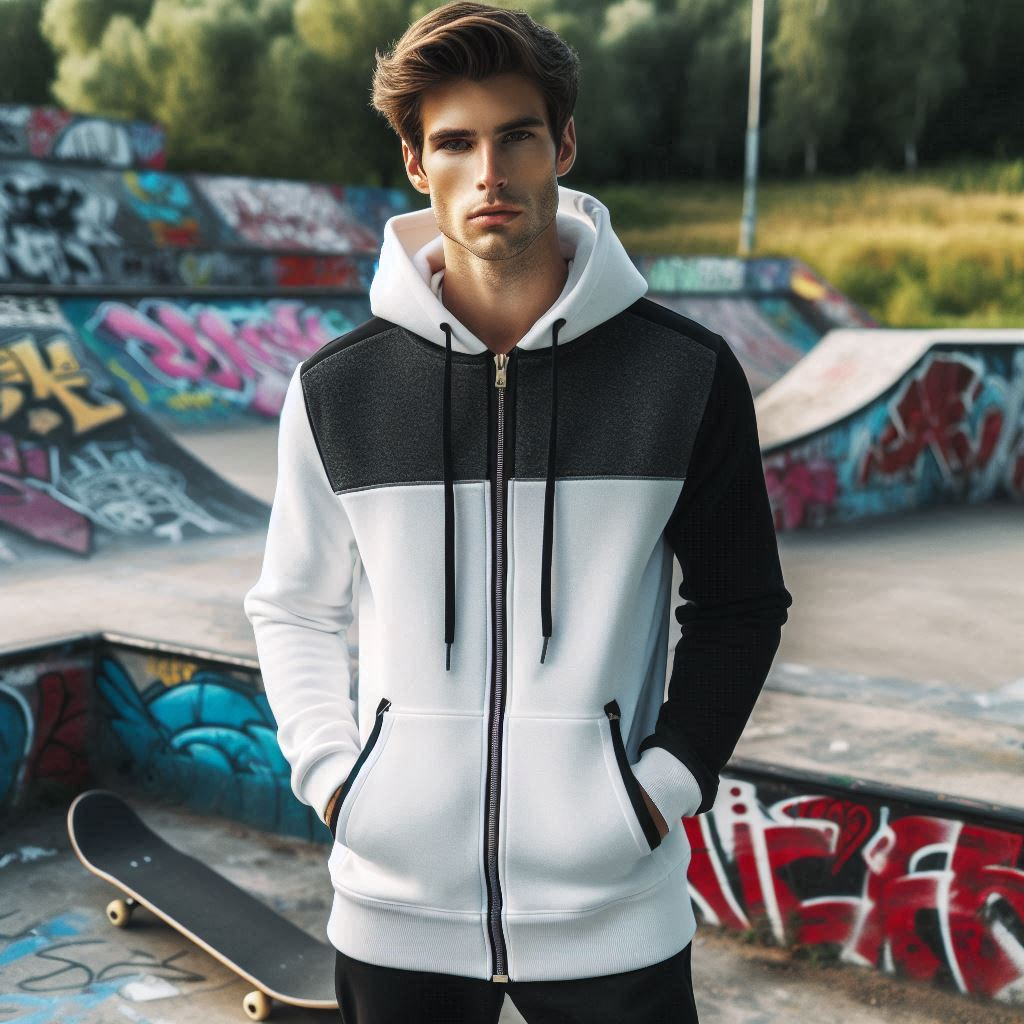 Sporty Hoodie: Athletic Fashion 3 - blackandwhitehoodie.com